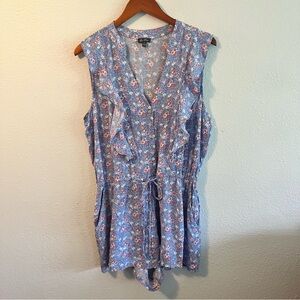 NWOT Periwinkle Floral romper XL